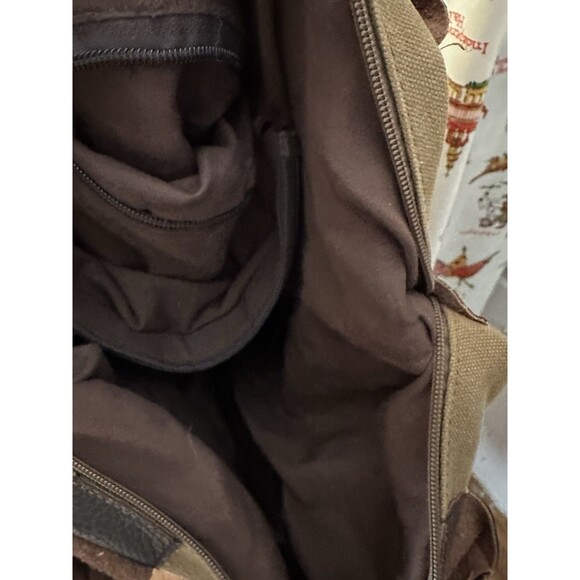 Retro Leather Military Canvas Messenger Bag Shoulder Bags Crossbody Bag - Picture 10 of 10